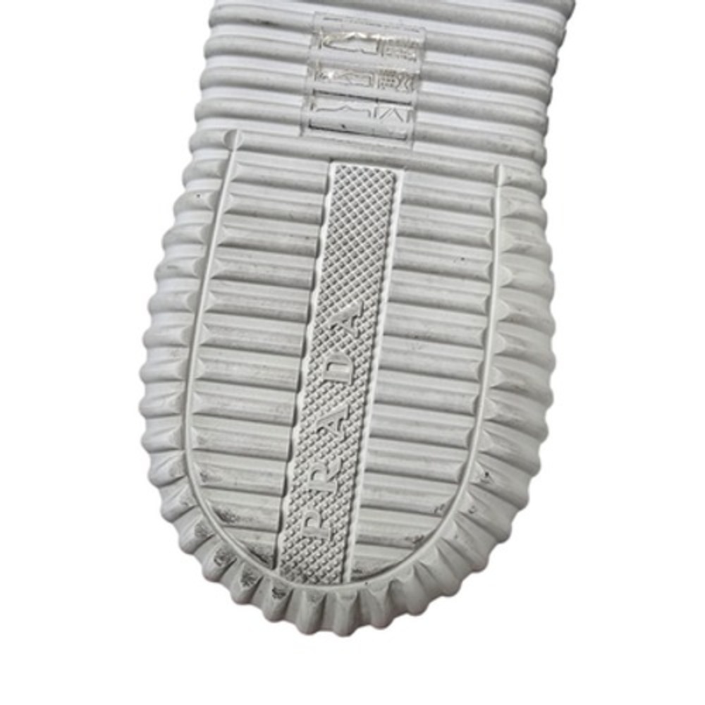 Prada Sandals Womens Size 40 US 10 Gray Ankle‎ Strap Flat Rubber Sole 3X5861 - Picture 7 of 12